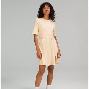 Lululemon Cotton Wrap-Front T-Shirt Dress